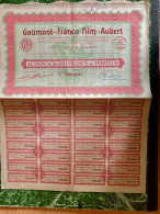 S.A.  GAUMONT - FRANCO - FILM - AUBERT  ------------   Action  De  100 Frs - Cinéma & Theatre