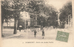 TONNEINS : ENTREE DU JARDIN PUBLIC - Tonneins