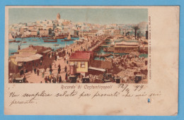 1266 TURKEY TURQUIA CONSTANTINOPLE RICORDO DI CONSTANTINOPOLI RARE POSTCARD - Turkey