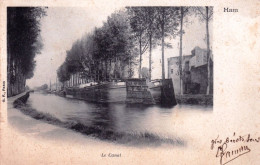 80 - Somme - HAM - Le Canal - Peniches - Ham