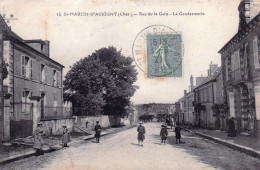 18 - Cher -  SAINT MARTIN D AUXIGNY - Rue De La Gare - La Gendarmerie - Autres & Non Classés