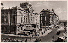 CPA - STOCKHOLM - Strandvägen Och Kungl. Dramatiska Teatern - Zweden