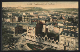 AK Nancy, Vue Générale Prise De La Place Thiers, Strassenbahnen  - Tramways