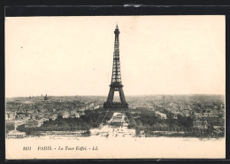 AK Paris, La Tour Eiffel, Eiffelturm Aus Der Vogelschau  - Other & Unclassified