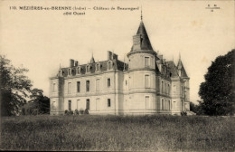 CPA Mezieres-en-Brenne Indre, Chateau De Beauregard, Westseite - Autres & Non Classés