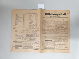 Mitteilungsblatt Der Stadt Aachen, Herausgegeben Mit Genehmigung Der Militärregierung Durch Das Städtische P - Autres & Non Classés