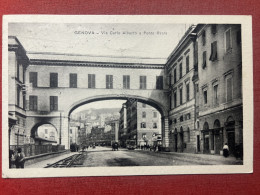 Cartolina - Genova - Via Carlo Alberto E Ponte Reale - 1920 - Genova (Genoa)