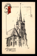 SUISSE - LAUSANNE - EGLISE ST-FRANCOIS - CARTE ILLUSTREE - Autres & Non Classés