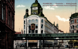 CPA Hamburg Altstadt, Rödingsmarkt, Graskeller, Hochbahn, Herrenkonfektionshaus Peek & Cloppenburg - Andere & Zonder Classificatie
