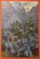 Cartolina WWI - G. D'Amato - Assalto D'una Trincea Compiuto Dagli Alpini - 1915 - Other & Unclassified