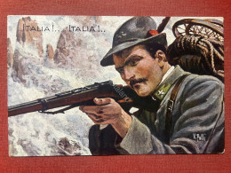 Cartolina Militare WWI - 7° Reggimento Alpini - Illustratore V. Polli - 1916 - Other & Unclassified