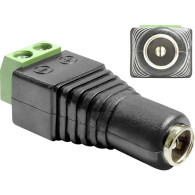 3 Stecker Auf Einen Streich - Delock 65421 Adapter DC 5,5 X 2, 1 Mm Buchse > Terminalblock, 2 Pin, 1 Stück - Autres & Non Classés