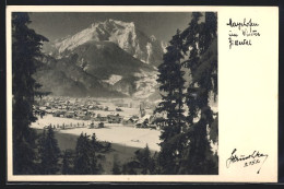 Foto-AK Hans Hruschka Nr. 2152: Mayrhofen /Zillertal, Ortsansicht Im Winter  - Other & Unclassified