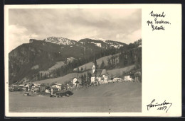 AK Hippach, Ortsansicht Mit Kirche Und Gebirge  - Other & Unclassified