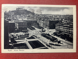 Cartolina - Napoli - Piazza Municipio - 1942 - Napoli (Naples)