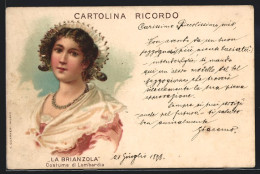 Lithographie La Brianzola, Costume Di Lombardia  - Non Classés