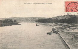 AGEN : VUE PANORAMIQUE SUR LA GARONNE - Agen