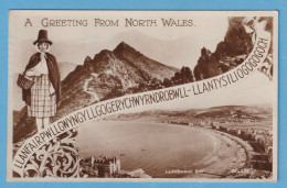 1268 UNITED KINGDOM GALES WALES NORTH WALES  LLANDUDND BAY RARE POSTCARD - Autres & Non Classés