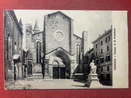 Cartolina - Verona - Chiesa Di S. Anastasia - 1917 - Verona