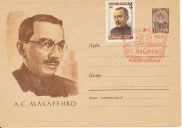 USSR Uprated Postal Stationery Cover 13-11-1962 (Makarenko) - FDC