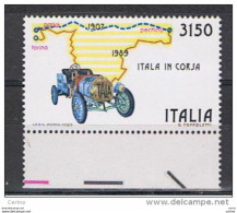 REPUBBLICA:  1989  RAID  PECHINO  PARIGI  -  £. 3150  POLICROMO  N. -  SASS. 1856 - 1981-90: Mint/hinged