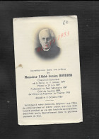 RELIGION FAIRE PART DECÉ DE L ABBÉ LUCIEN HOURDEZ NÉ À SAILLY CURÉ DE SAUDOY DE VILLERS EN ARGONNE LE CHEMIN 1918 : - Obituary Notices