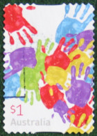 Greetings Hands Paint 2016 Mi 4460 Yv 4283 Used Gebruikt Oblitere Australia Australien Australie - Oblitérés