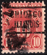 USA Precancels IL 1931 Sc J85 Due 10c Perf 11x10½. CHICAGO / ILLINOIS (big) Used - Préoblitérés