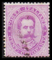 1879. POSTE ITALIANE. UMBERTO I. 50 Centesimi.  (Michel 42A) - JF546100 - Used