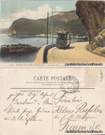 CPA Èze Straßenbahn Zwischen Nizza Und Monaco 1907 - Autres & Non Classés