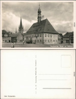 Ansichtskarte Neustadt  (Sachsen) Markt Mit Rathaus 1934 - Neustadt