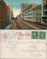 Chicago "The Windy City" Elevated Loop Wabash Avenue 1912  - Sonstige & Ohne Zuordnung