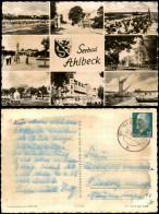 Ansichtskarte Ahlbeck (Usedom) Strand, Fischerboote, Straßen 1961 - Autres & Non Classés