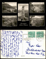 Königstein (Sächsische Schweiz) Panorama-Ansichten DDR Mehrbildkarte 1959 - Königstein (Sächs. Schw.)