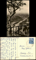 Ansichtskarte Stadt Wehlen Panorama-Ansicht Blick Entlang Der Elbe 1957 - Andere & Zonder Classificatie