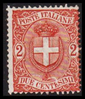 1896. POSTE ITALIANE. 2 CENTESIMI. Hinged.  (Michel 72) - JF546110 - Neufs