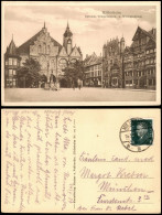 Ansichtskarte Hildesheim Rathaus, Tempelherren- U. Wedekindhaus 1929 - Hildesheim