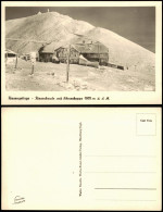 Krummhübel Karpacz Riesenbaude Schneekoppe Im Winter Vereist 1940 - Schlesien