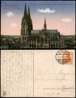 Ansichtskarte Köln Dom, Südseite Vom Rathausturm  1918  Gel. Stempel C.-Mülheim - Koeln