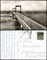 Ansichtskarte Ruhrort-Duisburg Neue Rheinbrücke In Der Ferne Fabriken 1963 - Duisburg