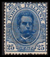 1893. POSTE ITALIANE. 25 CENT. Umberto I. Hinged.  (Michel 69) - JF546116 - Neufs