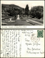 Ansichtskarte Bad Kissingen Rosengarten Mit Boxberger-Neumann-Denkmal 1953 - Bad Kissingen