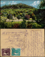 Postcard Trautenau Trutnov Stadtpark Mit Dem Parkschlößchen 1923 - Czech Republic