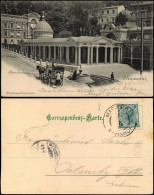 Marienbad Mariánské Lázně Kreuzquelle, Pferdekutsche Hotel Imperial Werbung 1904 - Czech Republic