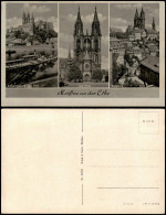 Ansichtskarte Meißen Mehrbildkarte Mit Albrechtsburg Und Dom Burgberg 1950 - Meissen