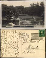 Postcard Brünn Brno Luzanky - Park Brunnen Mit Putten 1928 - Czech Republic