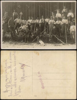 Frankreich Militär 1.WK (Erster  Soldaten Und Bauarbeiter 1914 Privatfoto - Autres & Non Classés