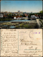 Postcard Adlerkosteletz Kostelec Nad Orlicí Stadtpartie, Brücke 1913 - Czech Republic