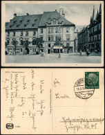 Postcard Eger Cheb Wallensteinhaus, Straßenpartie 1939 - Czech Republic