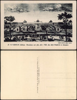 Ansichtskarte Berlin Schloß Monbijou 1750/1922 - Sonstige & Ohne Zuordnung